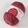 Yarn "simple" 50% wool, 50% acrylic 200m/100g (1404 dark red melange)