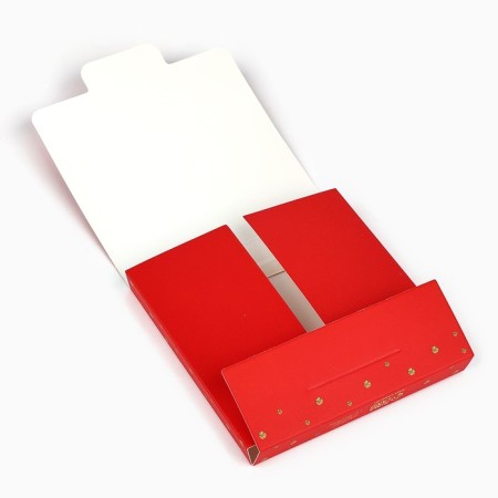 Box for chocolate “Happy New Happiness”, with a window, 10.2 x 1.4 x 10.2 cm, New Year-3