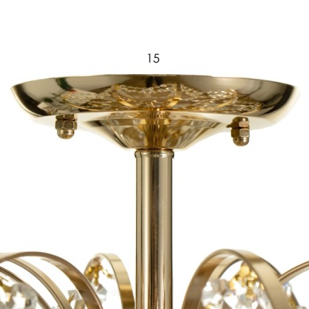 Chandelier 2723/4 E27 40W gold 40x40x32 cm Bayerlux-5