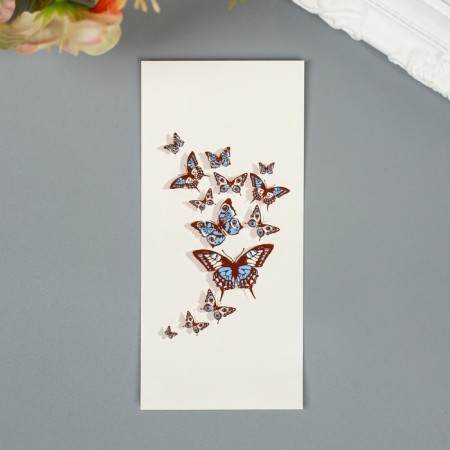 Tattoo on the body "butterflies 3D"
