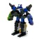 Warrior robot, transforms, assembled from 5 cars