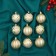 Set of balls plastic D-5 cm, 9 pcs "Olympia Assorted" silver-gold