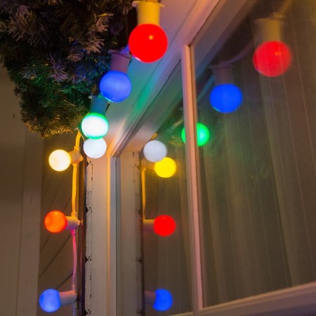 Girlyanda "Bels Light" 50 m, IP65, 2W, white rubber thread, step 20 cm, E27 (without lamps), 220 V-2