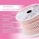 A chain with pearls, metal, plastic, 2 mm, SS6, 9 ± 1 m, pink color
