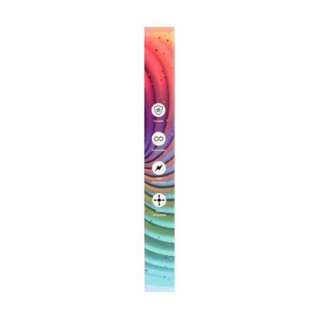 Type -C cable - Lightning, 3 A, 66 W, fast charging, braid fabric, 1 meter, multi -colored-4