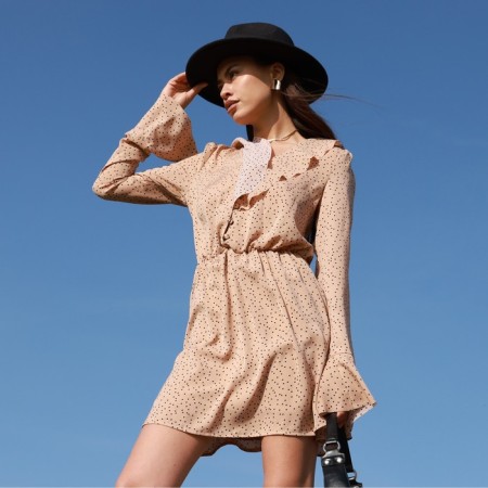 Women's dress MIST with shutters, p. 42, beige-6