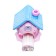 Mechanical sharpener with a container, 5 types of sharpening, lilac house