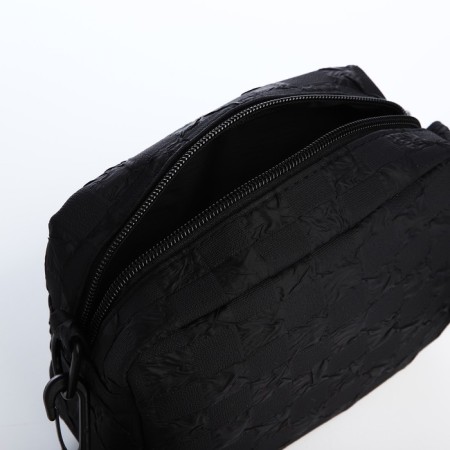 Youth bag with zipper, black color-5