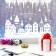 Stick for windows "New Year's town", reusable, 33 x 50 cm, New Year