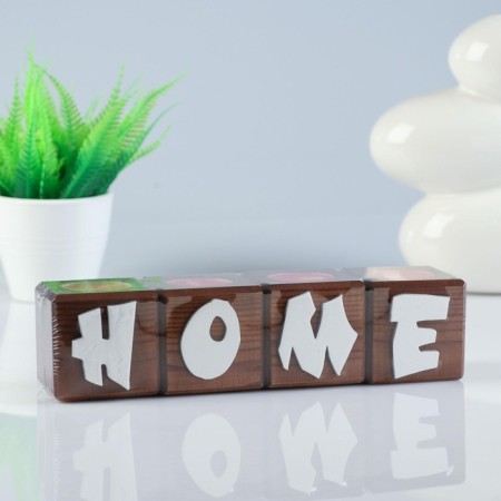 Summarks for the interior "Home", Color: "Mokko", 4 pieces, 6x6x6 cm, cherry aroma-5