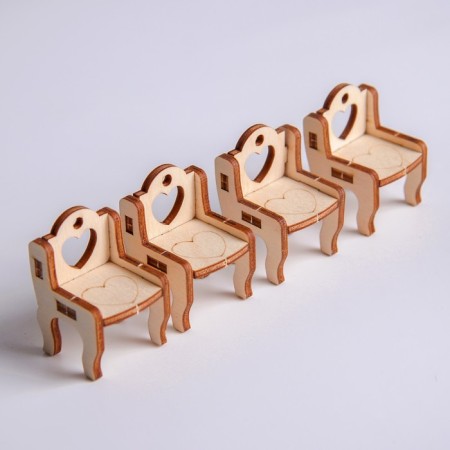 Wooden furniture for dolls "Kitchen corner"-2