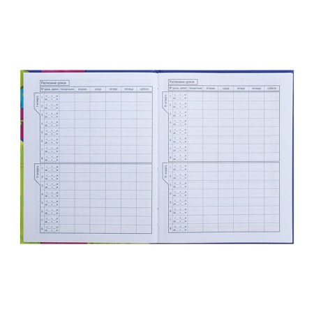 Universal diary for grades 1-11 Bright Mix, hard cover, glossy lamination, 40 sheets-6