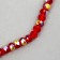 Glass beads, set 72 pcs., Size 1 pc. - 8 mm, red color
