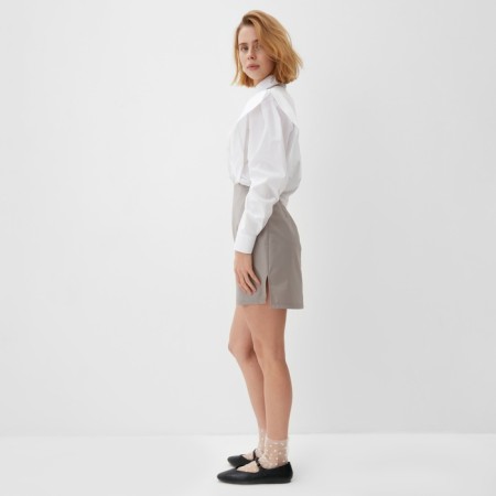 Women's skirt Minaku: Casual Collection Beige Color, Rr. 48-2