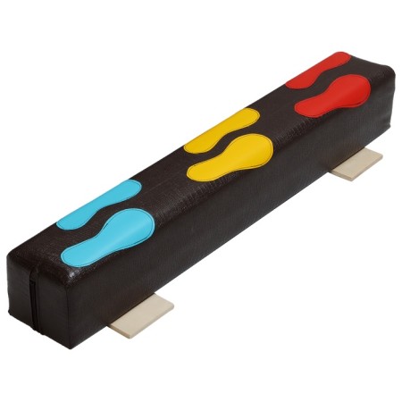 Soft gymnastic log “traces”, 1 m, mix color-6