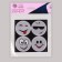 Reflective stickers "smiles", d = 6.5 cm, 4 pcs on the sheet, white color