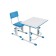 School for a student adjustable Polini Kids City / Polini Kids Smart S, white-blue color