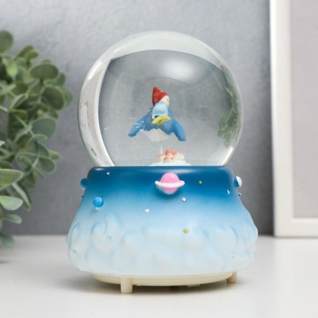 Souvenir Polystone Water Ball Light, Music "Kid on Kita" MIX13x8x8 cm-2