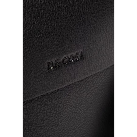 Bag Cross-Body Men, genuine leather de-gosa black, 22x6x27 cm-3