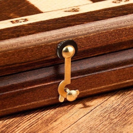 Handmade backgammon "Coat of arms", 60x30 cm, with a chess field, Armenia-3