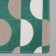 House rug of the share "Sphere", 40 × 60 cm, green-beige color