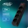 Luazon Lighting network filter, 4 sockets, 3 m, 2200 W, 3 x 0.75 mm2, 10 A, 220 V, black