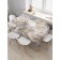 The tablecloth "Marble vortex", rectangular, Saten, size 120x145 cm