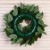 New Year's wreath D-30 cm "Cozy fairy tale" Large leaves and berries