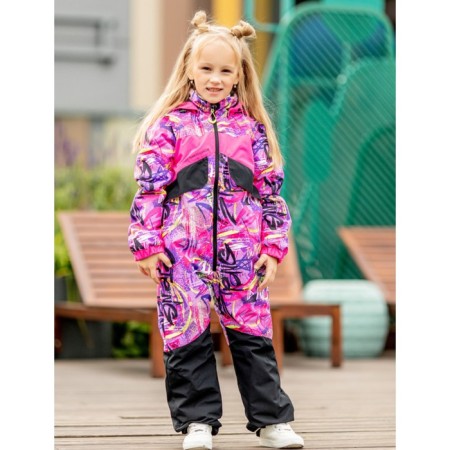 Combineson children, height 116 cm, pink color