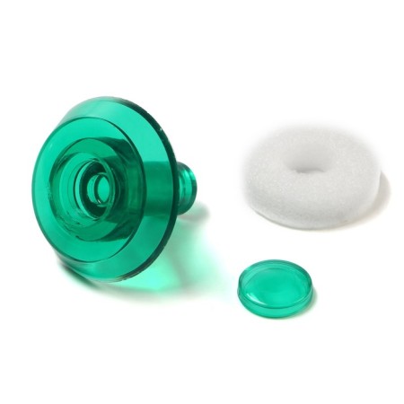 Thermal -haired construction battalion, for polycarbonate, M38, Green, 25 pcs-1