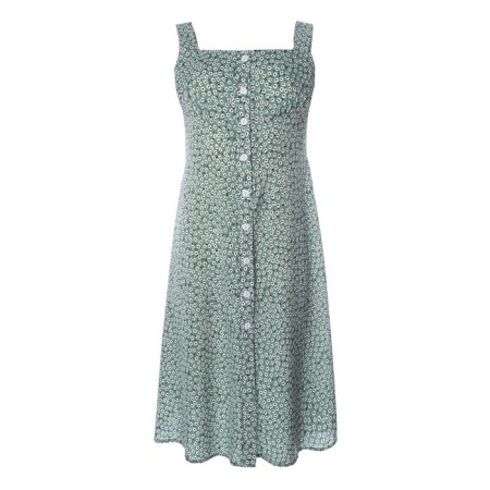 Sarafan female, green color, size 42-7