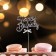 Topper "Happy Birthday", silver color