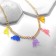 The necklace "Dino" with pendants, color in gold, 40 cm