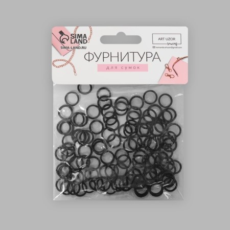 Step ring, plastic, 10 mm, 100 pcs, black color-4