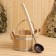 Set for baths and saunas No. 1 (gang 4.5 l oak +scoop copper 0.2 l)
