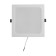 Lamp built -in LED "downslate" 18W, 4000K, 1710 lm, 220V, 176x28mm, square 10532