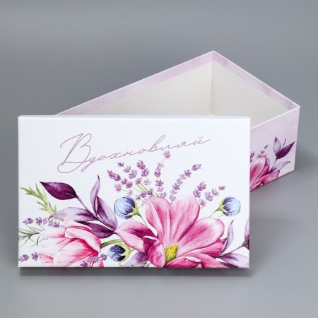Set of boxes 5 in 1, gift packaging, “Flowers”, 22 x 14 x 8.5 - 32.5 x 20 x 12.5 cm-8