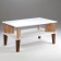Table Journal Pandora, 900x550x450, white/oak craft gold
