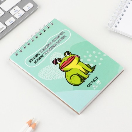 Sketchbook "Frog", A6, 40 sheets, 100 g/m-1