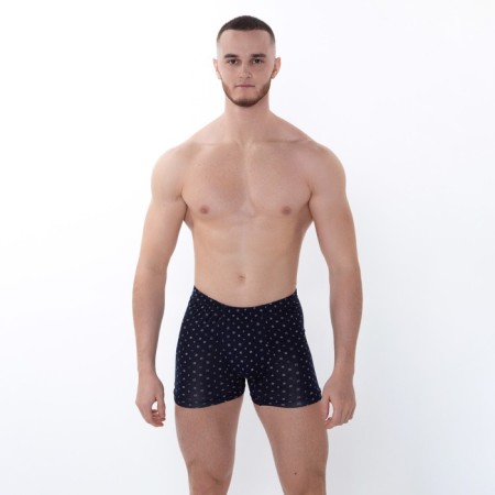 Panties men's boxers, black color/geometry, size 52
