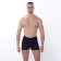 Panties men's boxers, black color/geometry, size 52
