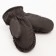 Mittens of winter children's minku, ts. Khaki, river 15