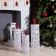 LED figure "Colored candles" 40, 50, 60 cm, textiles, metal, 220 V, glow of multi