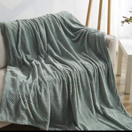 Caroline bedspread, size 220x240 cm, green color-1
