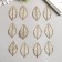 Decor for creativity Textile Embroidery "Skeleted Leaf" 4x3.5 cm