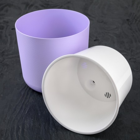 Flower pot with an insert "Lyon", 3 l, lavender-white color-2