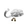 Single -rod hook for curtains Cappio KC117, bronze color, 2 pcs