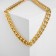 The necklace "volumetric chain" is small, the color is gold, 50 cm