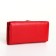 Women's wallet on magnet, red color