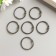 Rings for creativity (for photo albums) "black" int. D = 2.5 cm external. D = 3 cm set 6 pcs